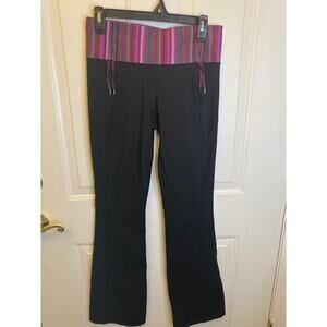 Lululemon Leggings Size 8 Womens Black Purple Flare